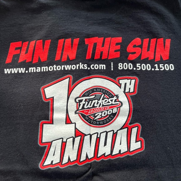 Mid America’ Motorworks air cooled VW 10th annual event T-shirt - Picture 3 of 5